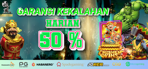 GARANSI KEKALAHAN 50%